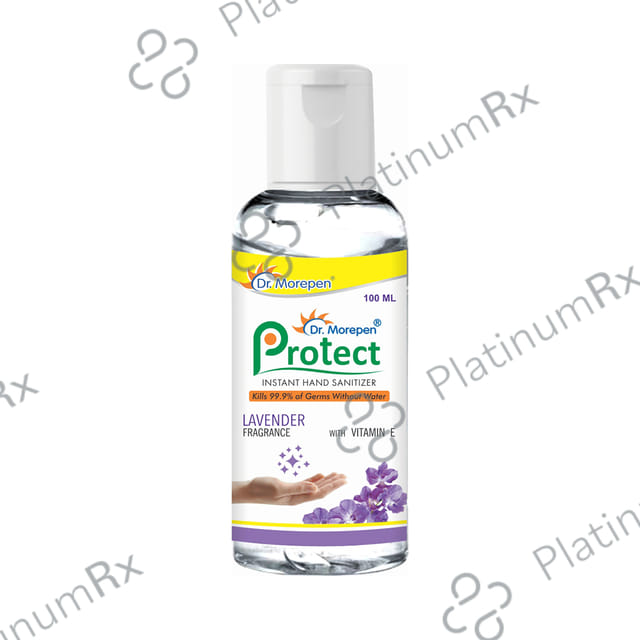Dr. Morepen Protect Instant Hand Sanitizer Lavender 100 Sanitizer