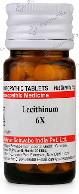 Dr Willmar Schwabe India Lecithin Trituration Tablet 6X