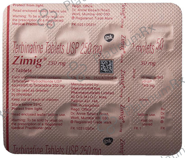 Zimig 250mg Tablet 7s
