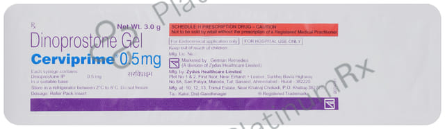 Cerviprime 0.5mg Gel 3gm
