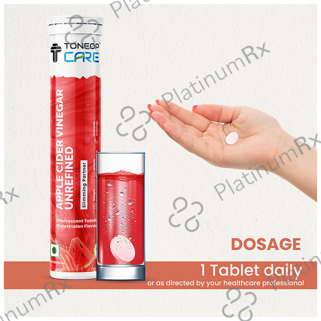 ToneOp Care Apple Cider Vinegar Effervescent Tablet Watermelon