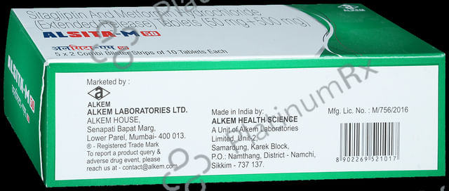 Alsita M 50/500mg Tablet ER 10s