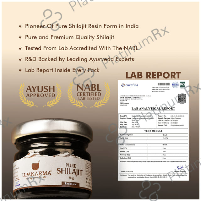 Upakarma Ayurveda Pure Shilajit