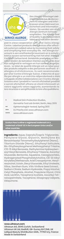 Ultrasun Photo Age Control Fluid Sunscreen SPF 50 Anti Pigmentation Cream 40ml