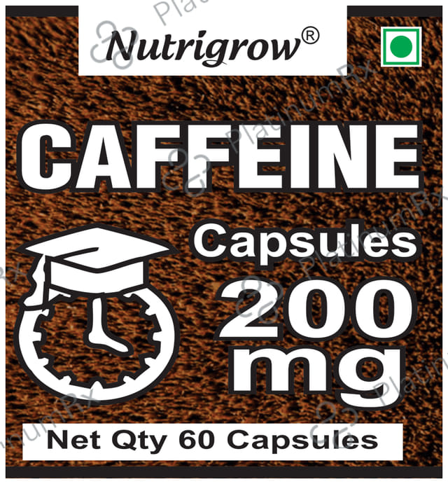 Nutrigrow Caffeine 200mg Capsule