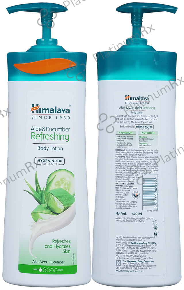 Himalaya Aloe & Cucumber Refreshing Body Lotion 400 ml