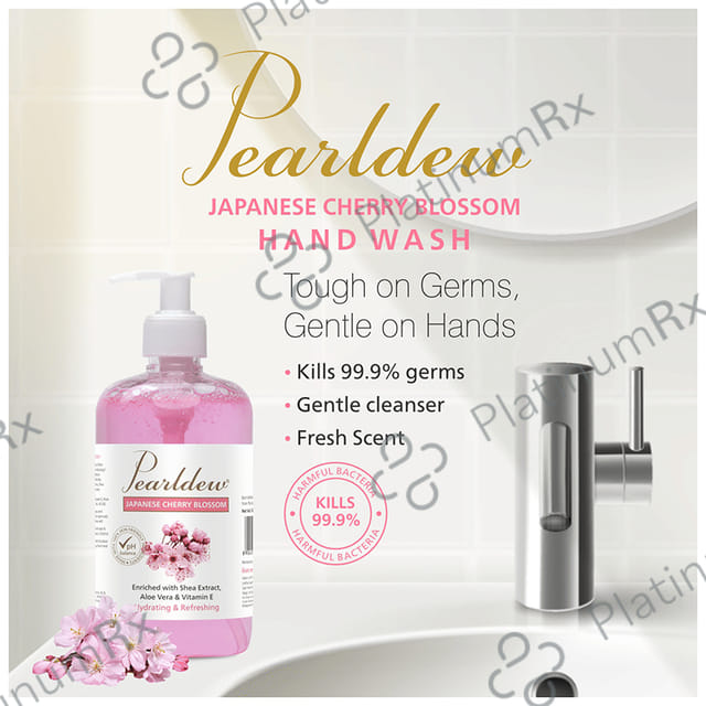 Pearldew Japanese Cherry Blossom Handwash (500ml Each) 1 Bottle