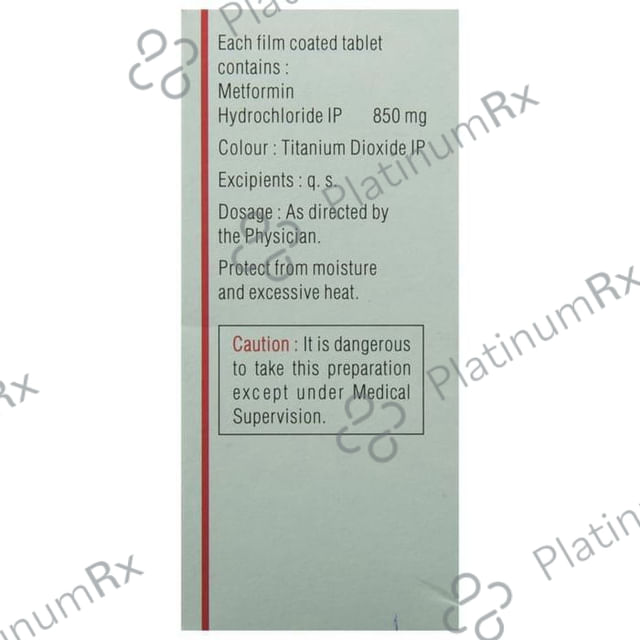 Glycomet 850mg Tablet 10s