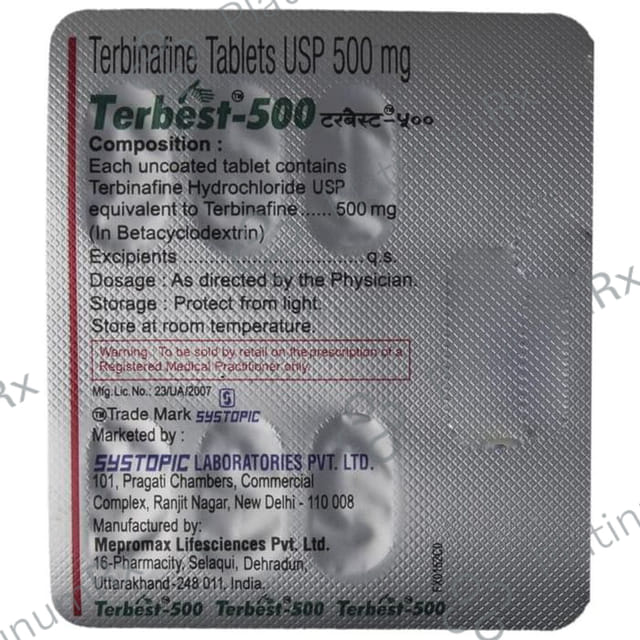 Terbest 500mg Tablet 7s