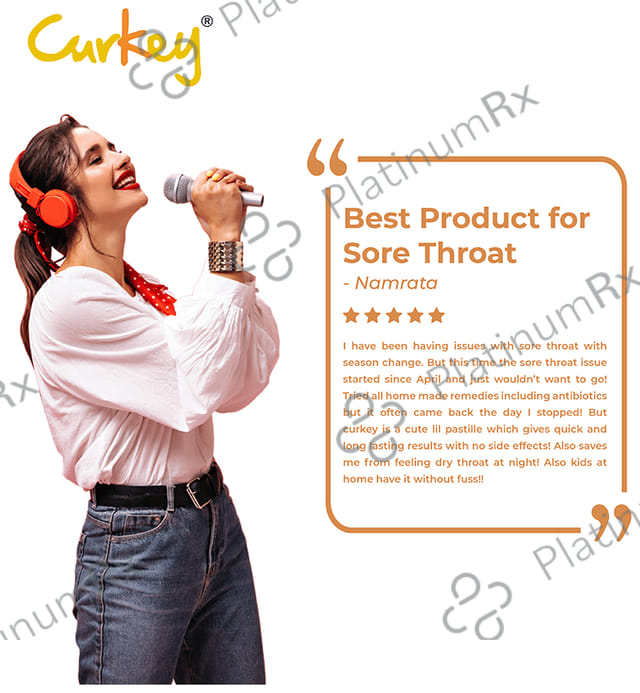 Curkey Curcumin 100mg Pastilles Soothing Mint 10s