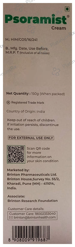 Psoramist Cream 150gm