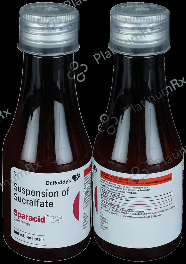 Sparacid DS 1000mg Suspension 100ml