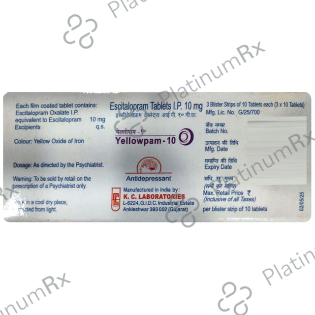 Yellowpam 10 Tablet