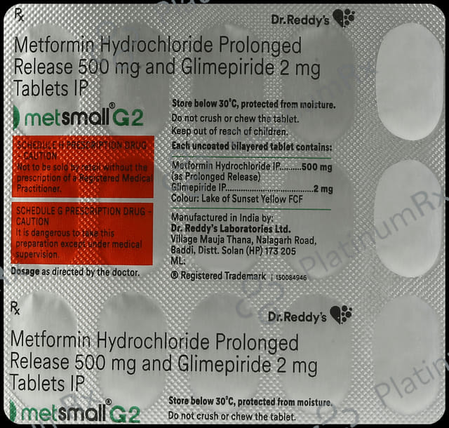Metsmall G 2/500mg Tablet 15s