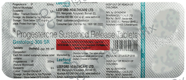 Gestoford 300mg Tablet SR 10s