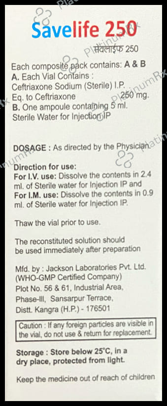 Savelife 250 Injection