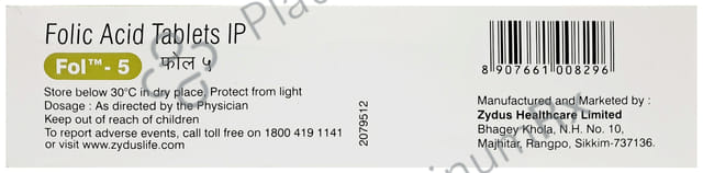 Fol 5mg Tablet 30s