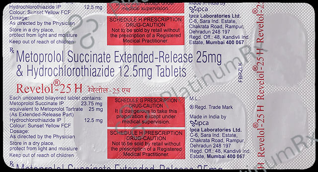Revelol 25H 12.5/25mg Tablet ER 10s