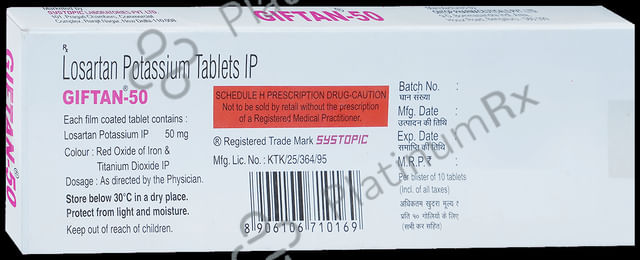 Giftan 50mg Tablet 10s