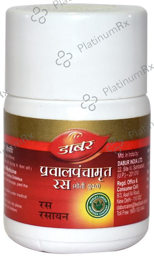 Dabur Pravalpanchamrit Ras with Moti Tablet