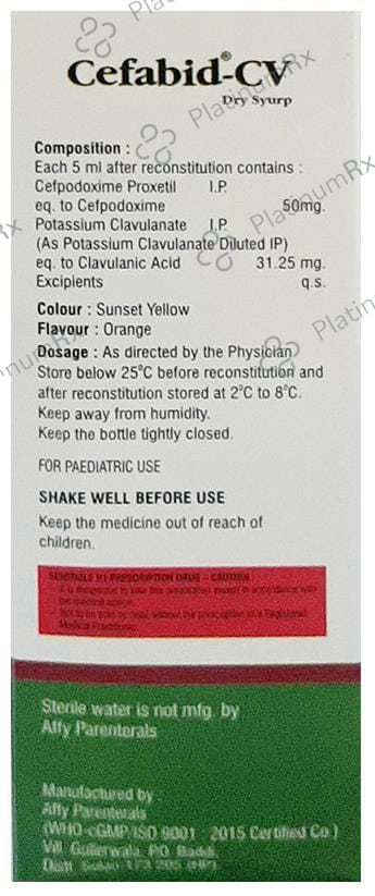 Cefabid-CV Dry Syrup