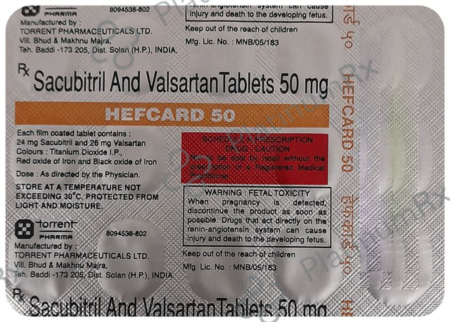 Hefcard 50mg Tablet 14s