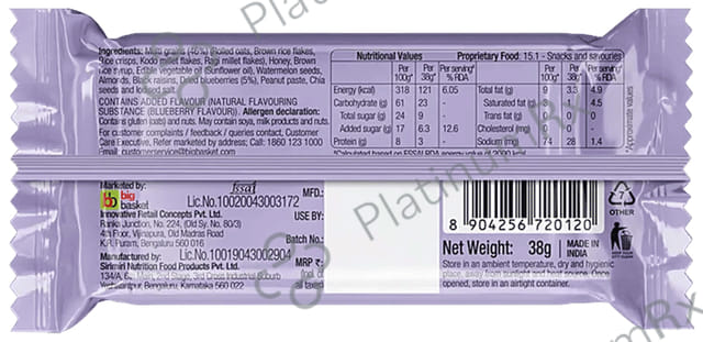 GoodDiet Blueberry Delight Multigrain Energy Bar