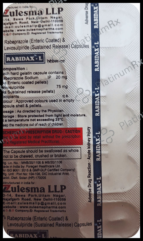 Rabidax L Capsule SR 10s