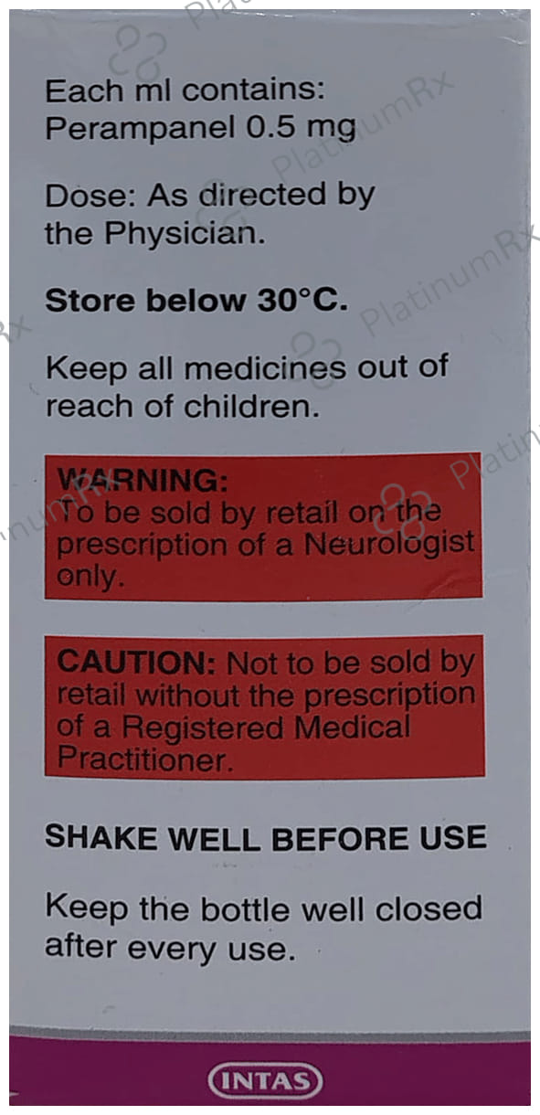 Perampa 0.5mg Oral Suspension 100ml