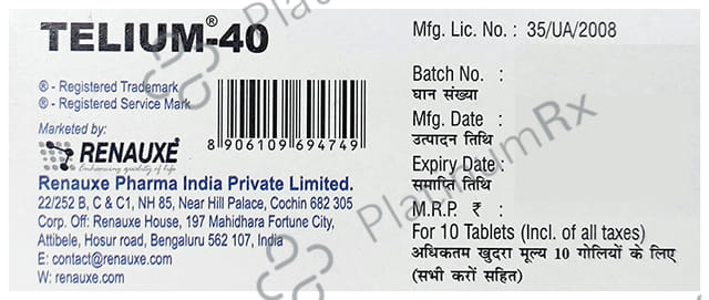 Telium 40mg Tablet