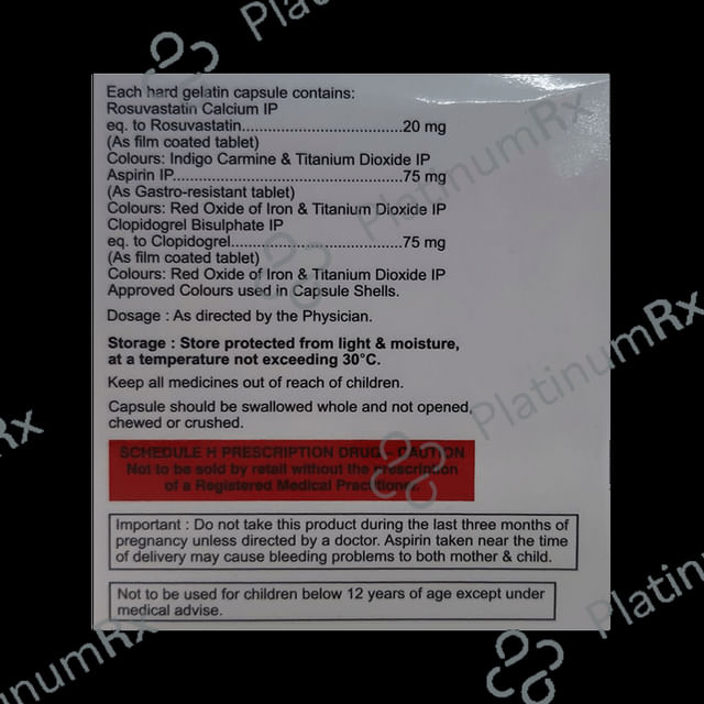 Rosucus Gold 75/20/75mg Capsule 10s