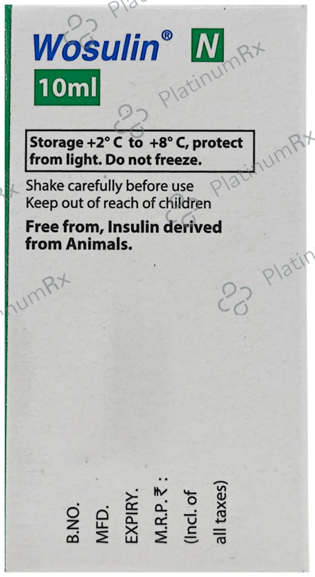 Wosulin N (40 IU/ml) Vial 1X10ml