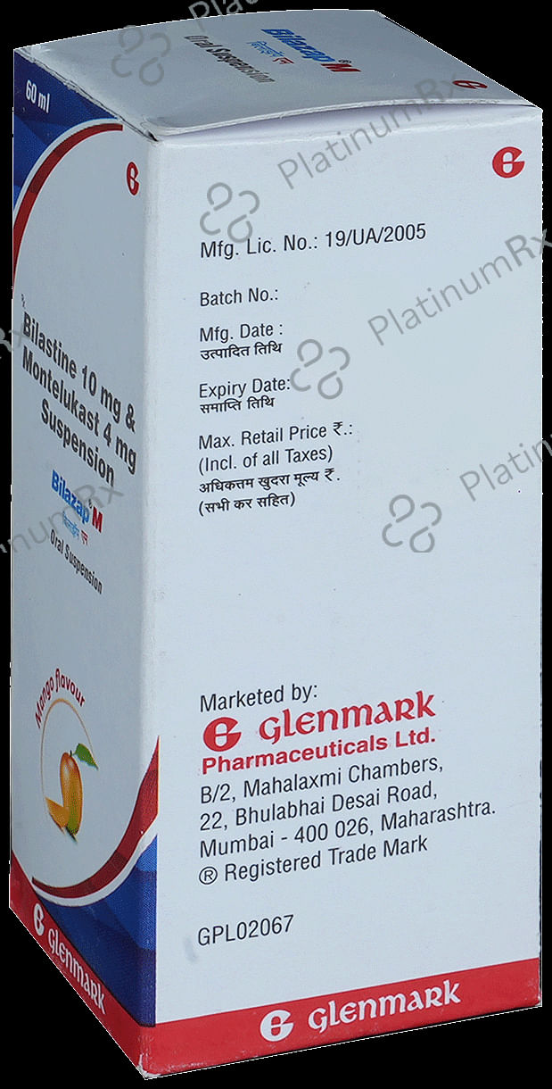 Bilazap M Mango 10/4mg Oral Suspension 60ml