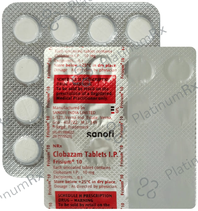 Frisium 10mg Tablet 15s