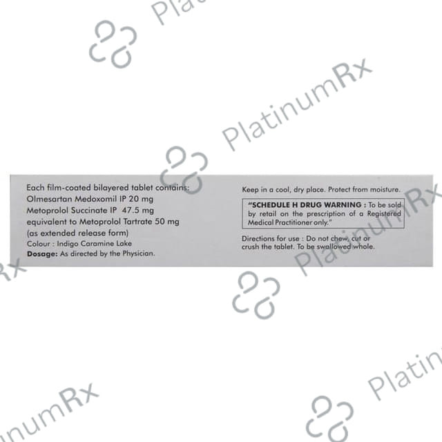 Olmat MT 50/20mg Tablet ER 15s