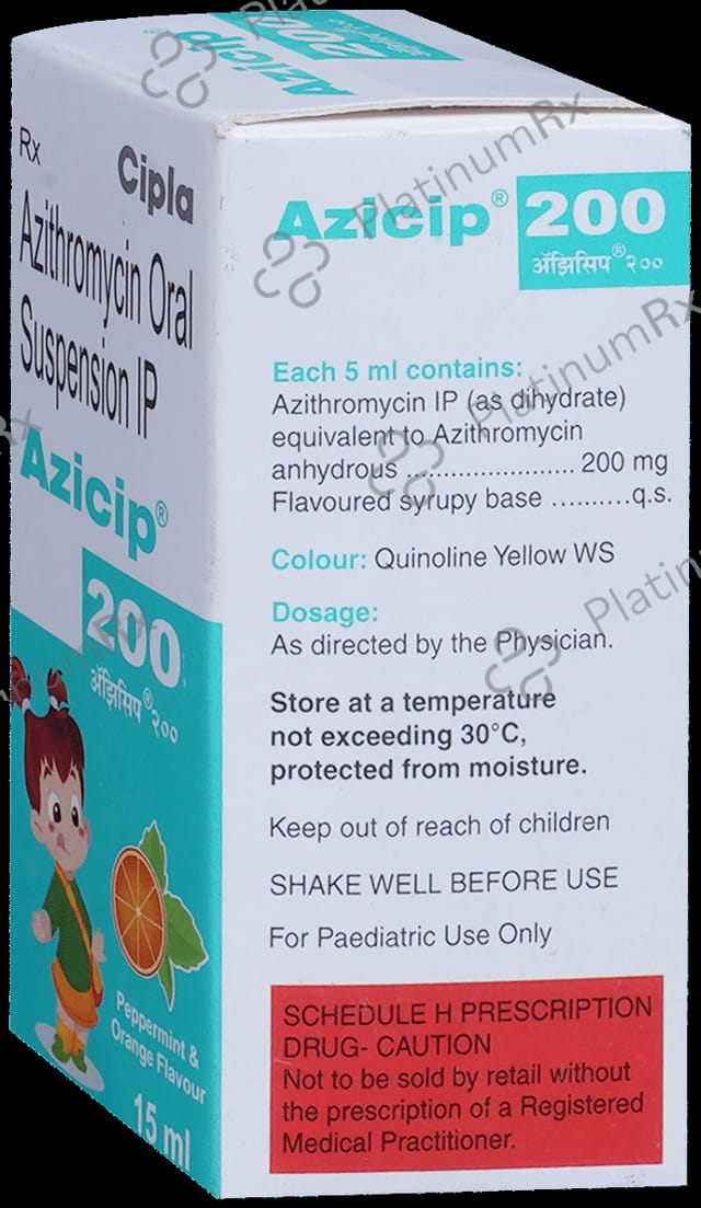 Azicip 200mg Oral suspension 15ml