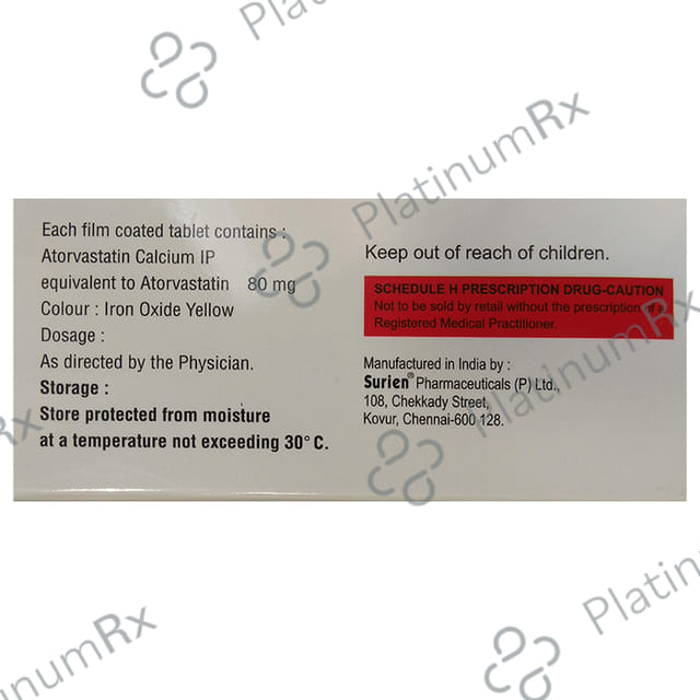 Fpstatin 80 Tablet 10 tablets