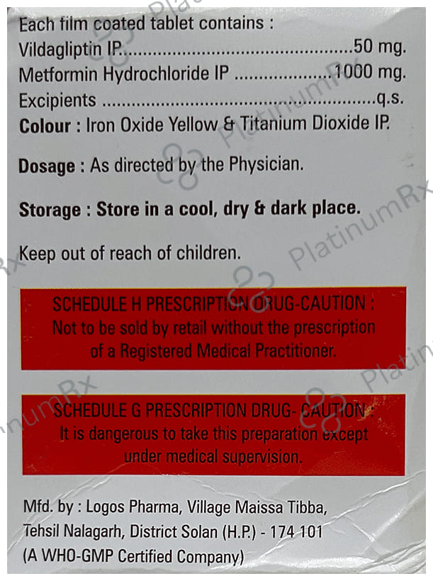 Vildapin-M 50/1000 Tablet