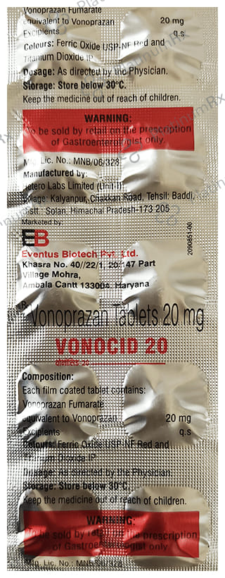 Vonocid 20mg Tablet 10s