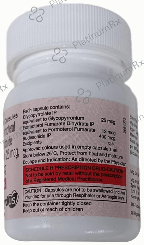 Forglyn Plus 400/12/25mcg Respicap 30s