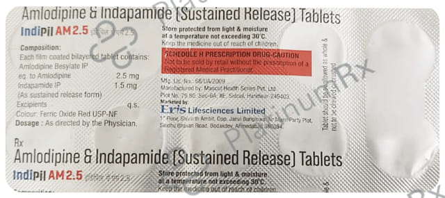 Indipil AM 2.5/1.5mg Tablet 10s