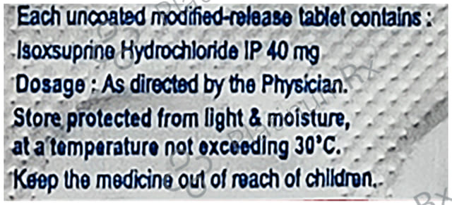 Adilan 40mg Tablet SR 10s