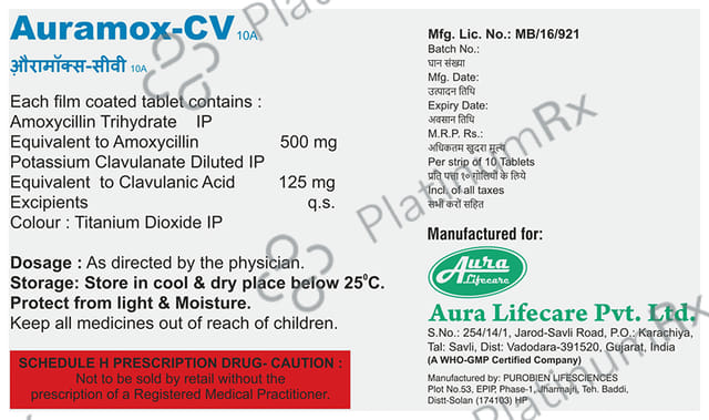 Auramox-CV 10A Tablet