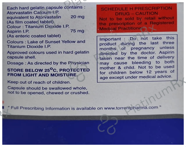 Modlip Asg 20/75mg Capsule 10s