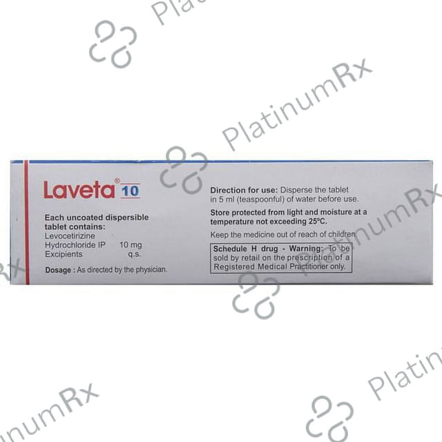 Laveta 10mg Tablet DT 15s