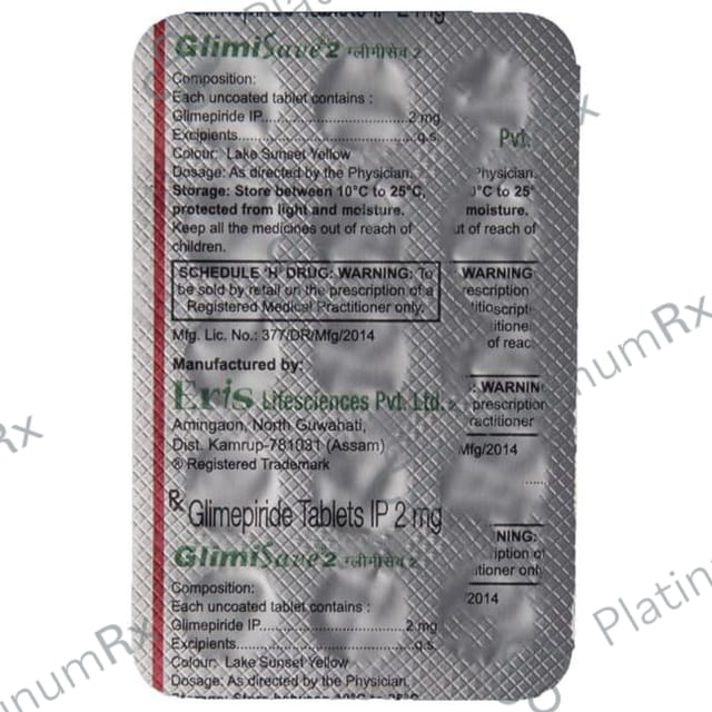 Glimisave 2mg Tablet 15s