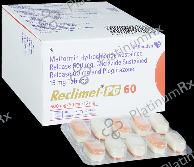 Reclimet PG 60/500/15mg Tablet SR 10s