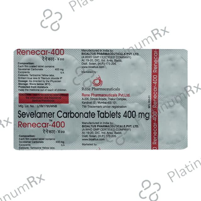 Renecar 400 Tablet 10 tablets