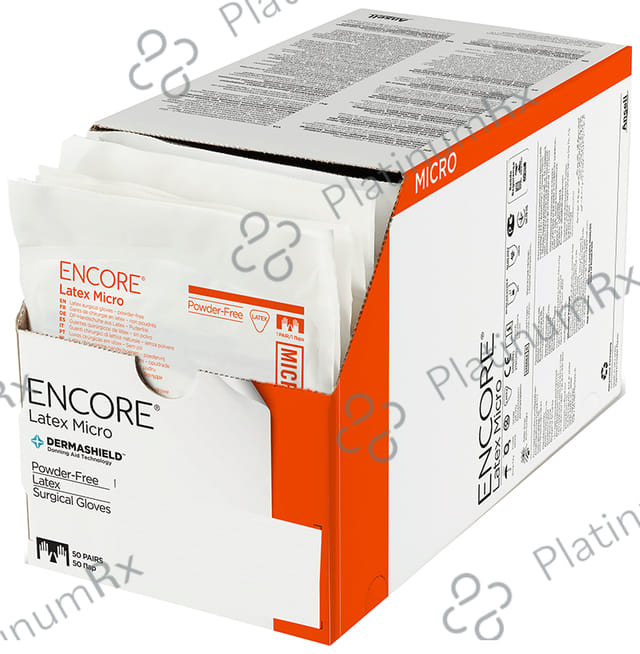Ansell Encore Latex Micro Powder 50s