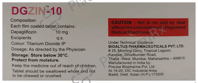Dgzin 10mg Tablet 10s